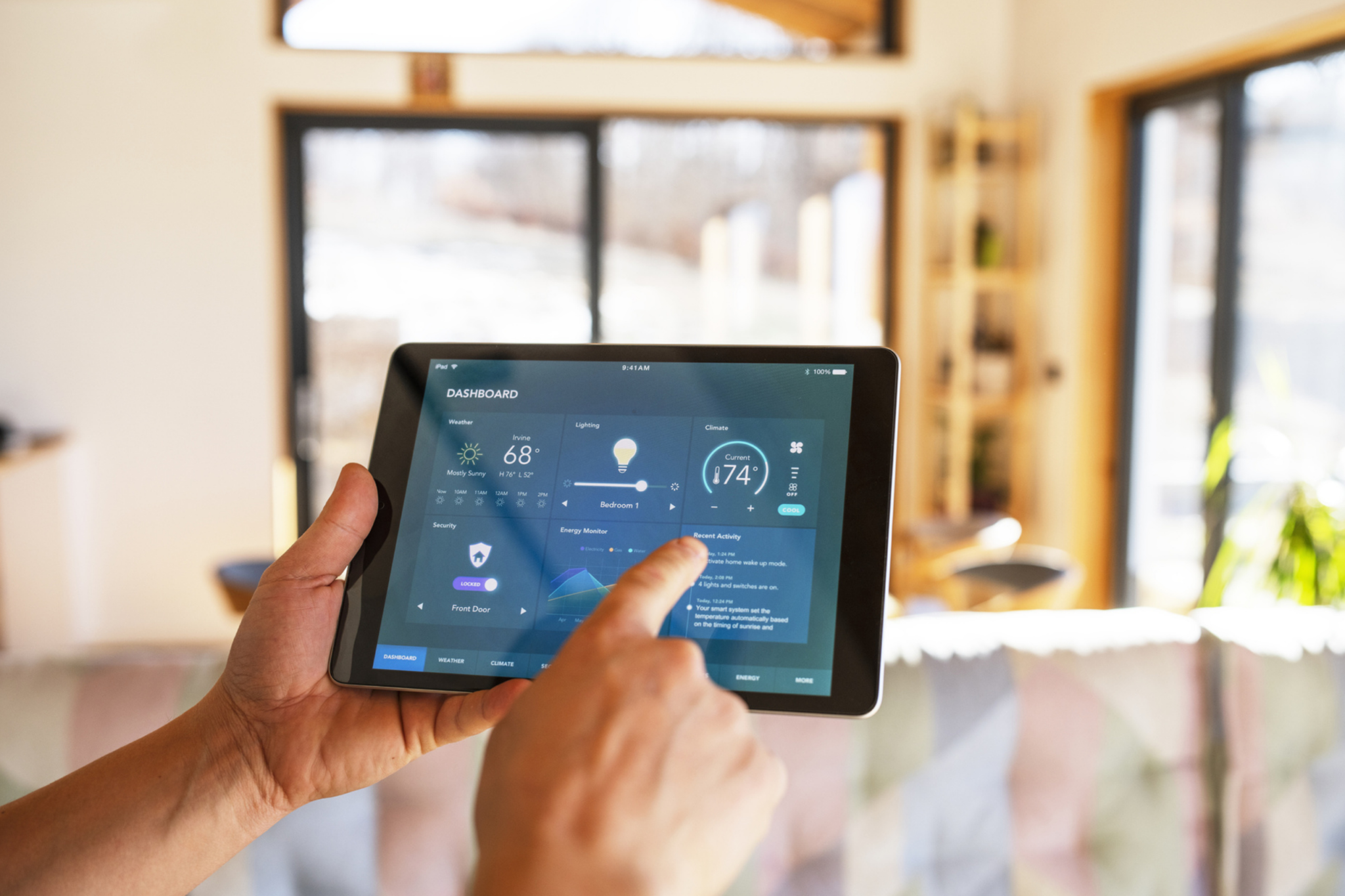 foto tablet domotica